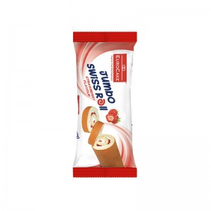 EURO CAKE JUMBO SWISS ROLL STRAWBERRY 60G