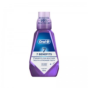 ORAL-B MOUTH WASH BENEFIT 7 500ML