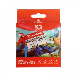 M.G COLOUR PENCIL 5101 12COLOR MINI