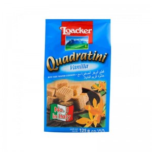 LOACKER WAFERS CUBES 125GM VANILLA