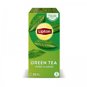 LIPTON TEA BAG CLEAR GREEN PURE 25S