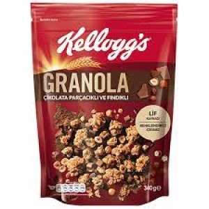 KELLOGS CIKOLATA PARCACIKLI VE FINDIKLI 340GM