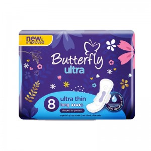 BUTTERFLY ULTRA THIN LONG 8S BLUE