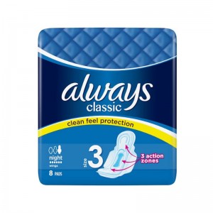 ALWAYS ULTRA NIGHT SIZE 3 IMPORTED 10S