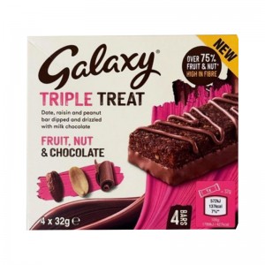 GALAXY TRIPLE TREAT FRUIT NUT CHOCOLATE 32GM