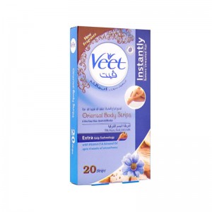 VEET BODY STRIPS 20`S VITAMIN E&ALMOND OIL