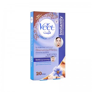 VEET FACE STRIPS 20 VITAMIN E&ALMOND OIL