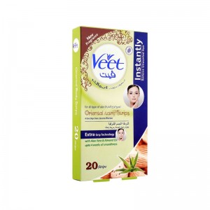 VEET FACE STRIPS 20 ALOE VERA&ALMOND OIL