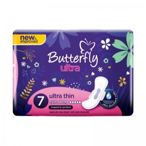 BUTTERFLY ULTRA THIN EXTRA LONG 7S PINK