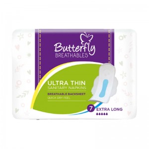 BUTTERFLY BREATHABLES ULTRA THIN EXTRA LARGE 7S