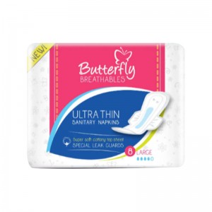 BUTTERFLY BREATHABLES COTTON ULTRA THIN LONG 8S