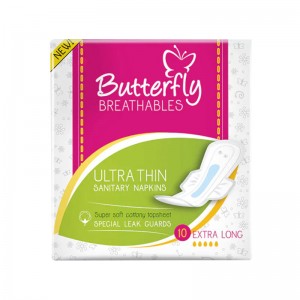 BUTTERFLY BREATHABLES ULTRA THIN EXTRA LONG 10S BOX