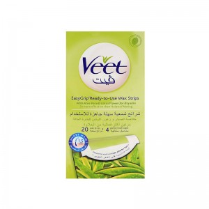 VEET BODY WAX STRIPS ALOEVERA SENSITIVE SKIN 20'S