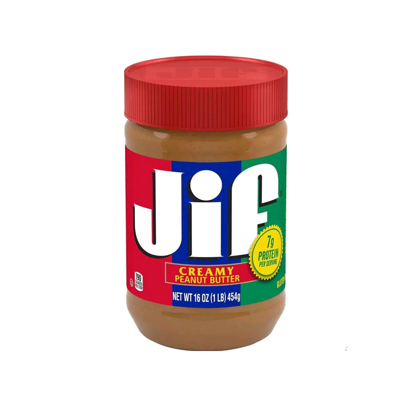 JIF CREAMY PEANUT BUTTER 454GM