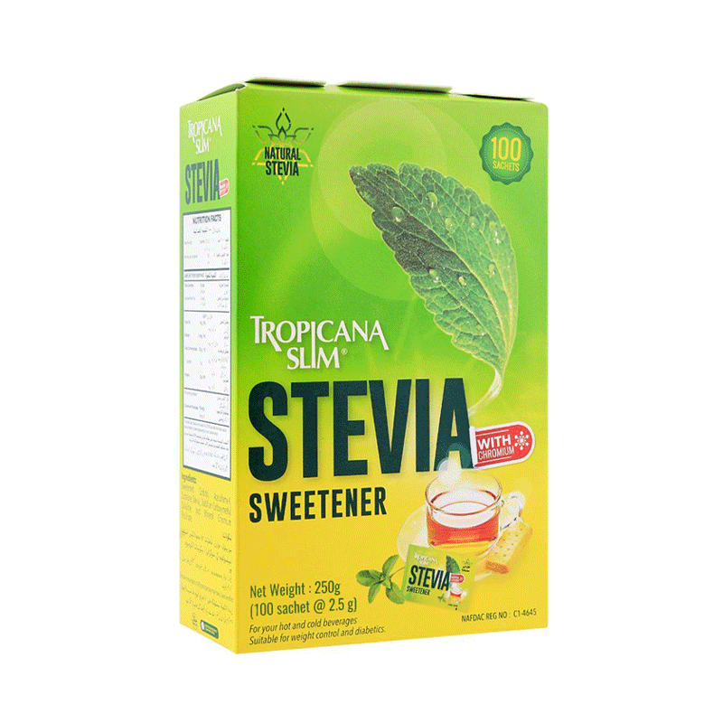 TROPICANA SLIM STEVIA SWEETNER 100`S