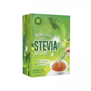TROPICANA SLIM STEVIA SWEETNER DIET STICKS 100`S