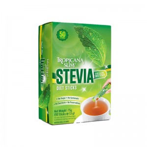 TROPICANA SLIM STEVIA SWEETNER DIET STICKS 50`S