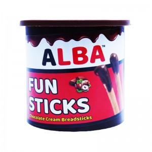 ALBA FUN STICK CHOCOLATE CREAM BREADSTICK 40GM