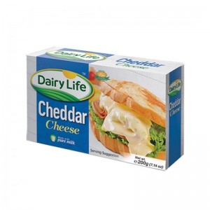 DAIRY LIFE CHEDDAR CHEESE 200GM