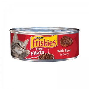 FRISKIES CAT FOOD 156G BEEF IN GRAVY FILETS