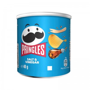 PRINGLES POTATO CHIPS SALT & VINEGAR 40G