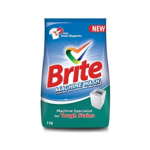 BRITE DETURGENT POWDER MACHINE WASH 1KG