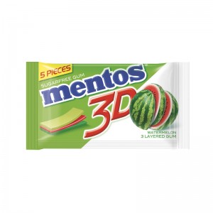MENTOS SUGAR FREE GUM WATERMELON 3D 5`S