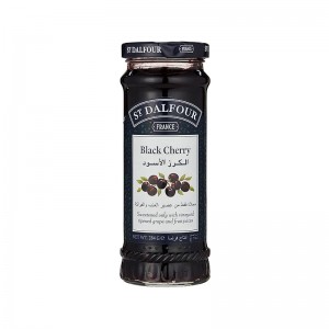 ST DALFOUR BLACK CHERRY JAM 284GM