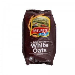 NATURES BASKET WHITE OATS 500GM POUCH