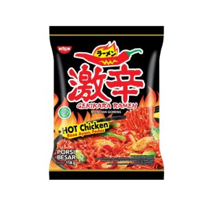 NISSIN RAMEN NOODLES HOT CHICKEN 118GM