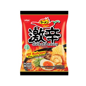 NISSIN RAMEN NOODLES HOT MUSHROOM 109GM