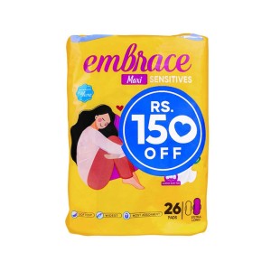 ROSE PETAL EMBRACE MAXI SENSITIVE 26 PADS XL