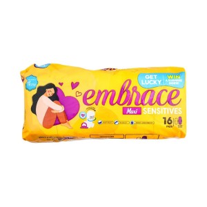 ROSE PETAL EMBRACE MAXI SENSITIVE 16 PADS XL