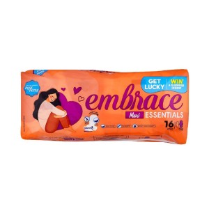 ROSE PETAL EMBRACE ESSENTIAL MAXI 16 PADS XL