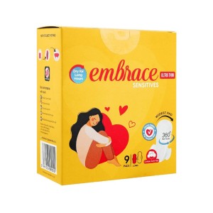 ROSE PETAL EMBRACE ULTRA THIN SENSITIVE 9 PADS L