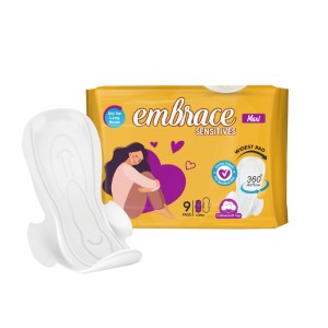 ROSE PETAL EMBRACE MAXI SENSITIVE 9 PADS L