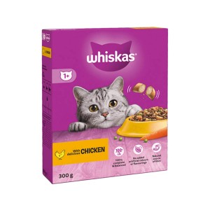 WHISKAS CAT FOOD WITH CHICKEN 1+ 300GM