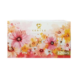 GENTLE TISSUE FLORAL 320PCS B3