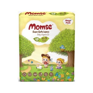 MOMSE BABY DIAPER XLARGE 68S