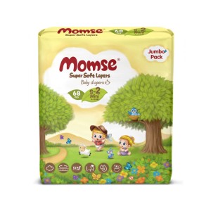 MOMSE BABY DIAPER SMALL 68S