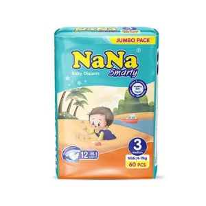 NANA SMARTY BABY DIAPER MEDIUM 60`S