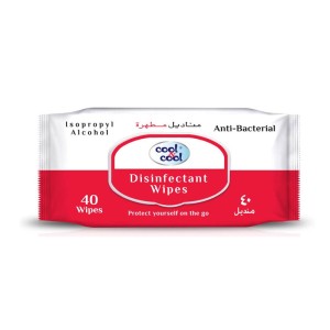 COOL & COOL DISINFECTANT WIPES 40`S