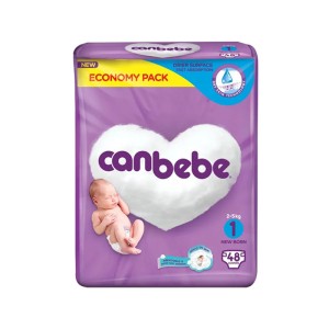 CANBEBE DIAPER NEW BORN 48`S