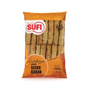 SUFI CHICKEN SEEKH KABAB POLY PACK 1KG