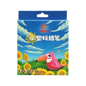 PLASTIC CRAYONS 12PCS PC-12