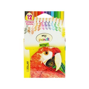 DOLLAR LEAD HALF SIZE PENCIL 12 ASSORTED