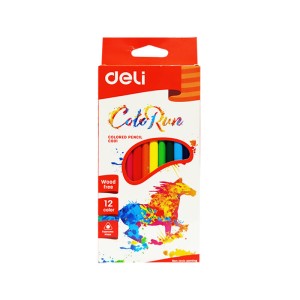 DELI COLOUR PENCIL PLASTIC 12`S 00100