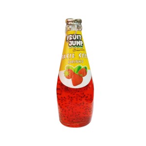 FRUIT JUMP BASIL SEED DRINK STRAWBERRY 290ML