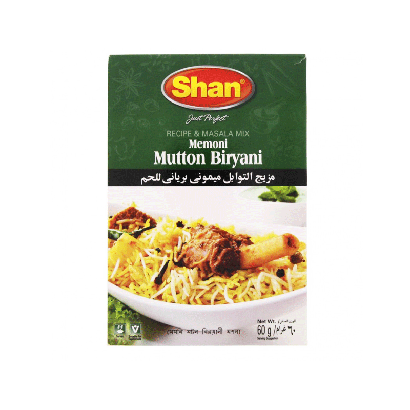 SHAN MEM.MUTTON BIR.MASALA 60G