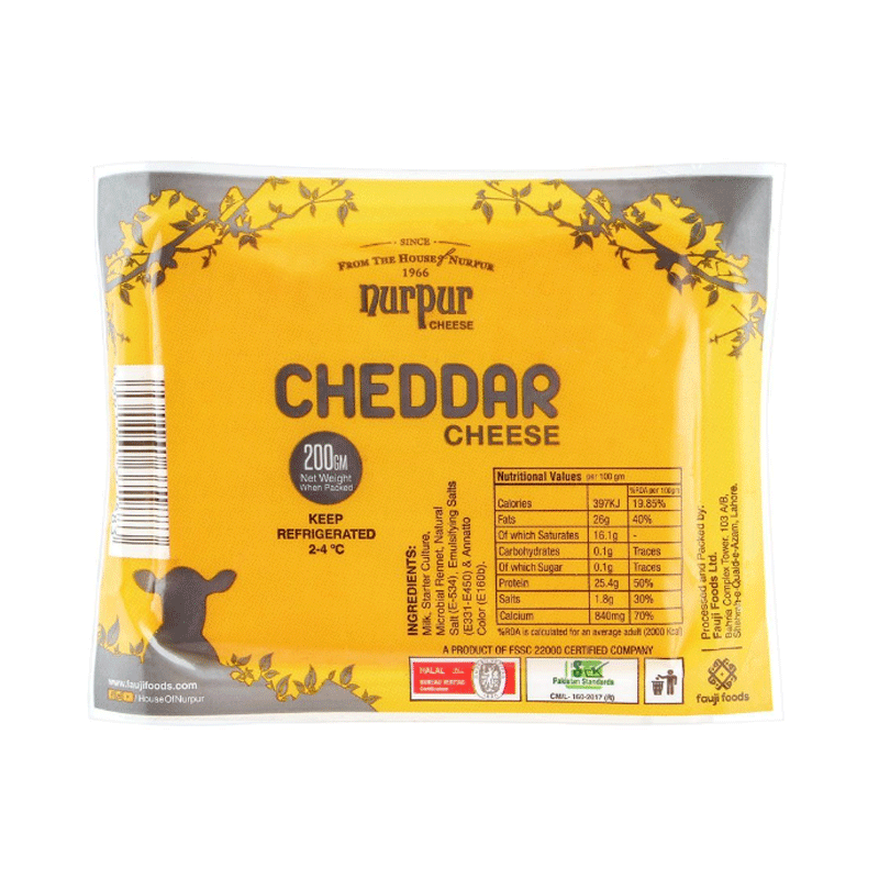 NURPUR CHEDDAR CHEESE 225GM